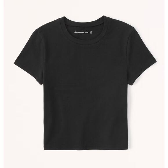 Abercrombie & Fitch Black Baby Tee - Picture 1 of 1
